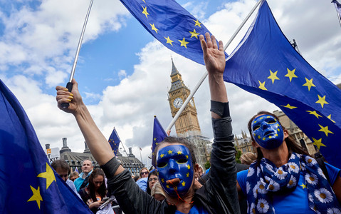 Londyn: Kilkadziesiąt tysięcy osób protestowało przeciw Brexitowi