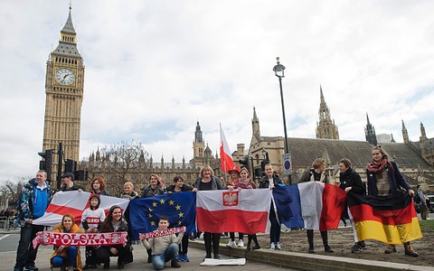 "Walczmy o swoje prawa!". Masowe lobby i demonstracja Europejczyków w Londynie