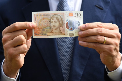 Plastikowy banknot £10 za 3 dni trafi do obiegu