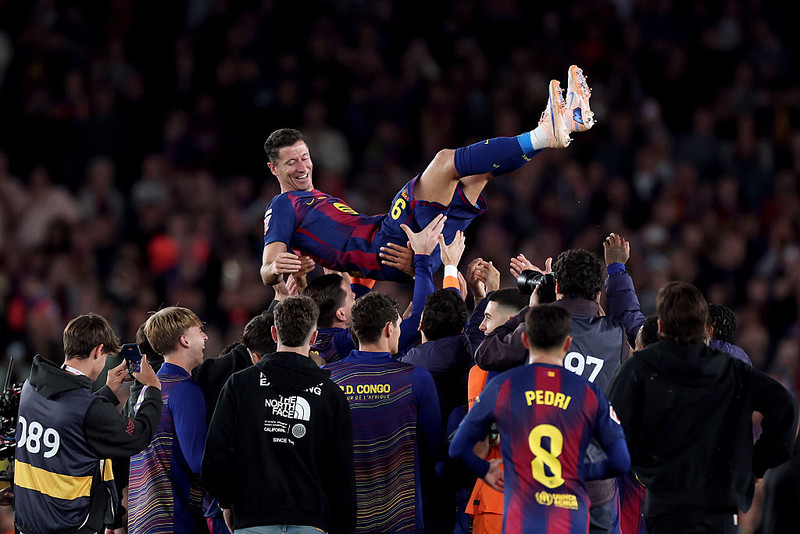 Wzruszające pożegnanie Lewandowskiego z Camp Nou 