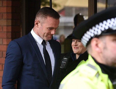 Wayne Rooney with a two year ban on driving