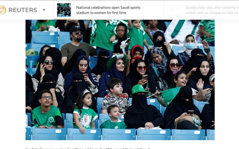 Arabia Saudyjska: Kobiety po raz pierwszy wpuszczone na stadion narodowy