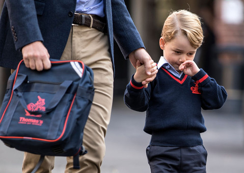 Prince George is already fed up with school