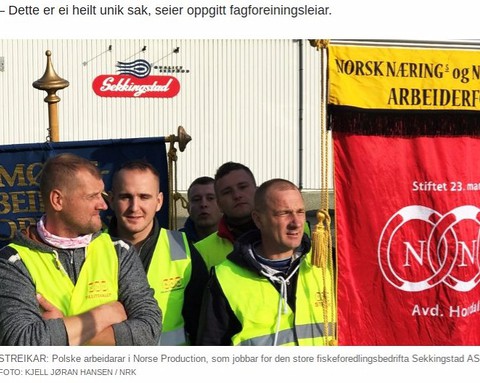 Poles strike in Norway