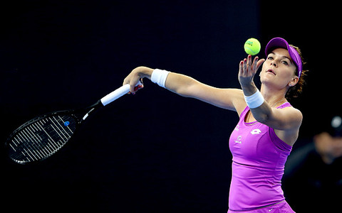 Radwanska in the second round of the tournament in Hong Kong