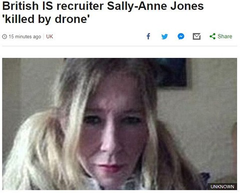 Brytyjska "biała wdowa" zabita w ataku drona