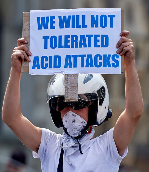 People caught carrying acid twice in public could face a minimum of six-months in jail
