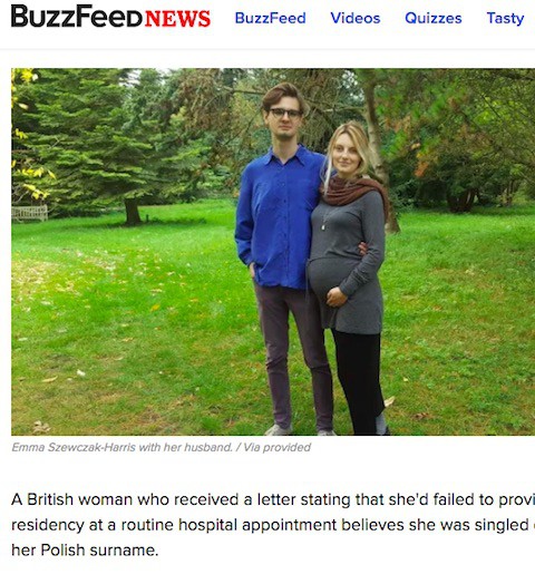 A British Woman With A Polish Surname Was Asked By The NHS To Prove Her Residency Status