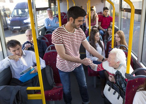 Why you should not offer elderly people a seat on public transport