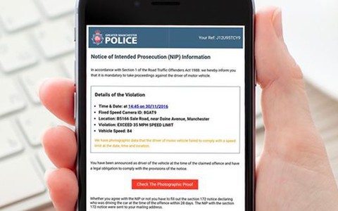 Brytyjska policja ostrzega: Uwaga na fałszywe mandaty