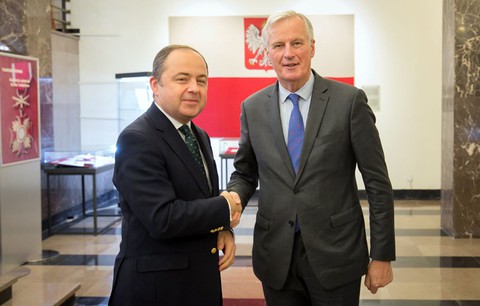 Michel Barnier with visit in Poland