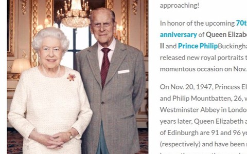 The Queen and Prince Phillip pose for official photo ahead of 70th wedding anniversary