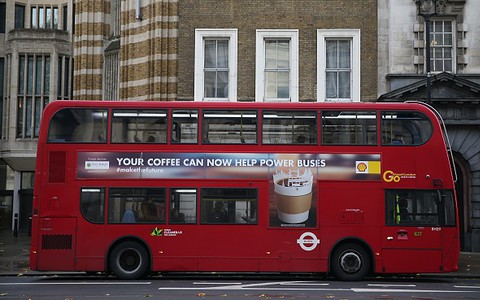 Londyńskie autobusy zasilane fusami z kawy