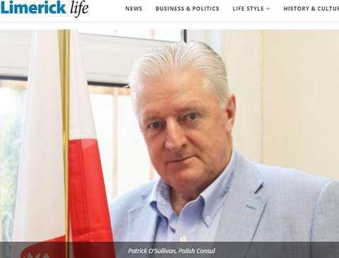Polski konsul honorowy w Limerick: "Każdy człowiek coś wnosi do lokalnej społeczności"