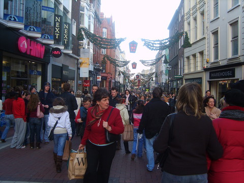 Grafton Street jedną z najruchliwszych ulic handlowych Europy