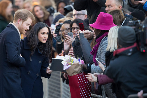 Prince Harry and Meghan Markle step out for first joint royal event