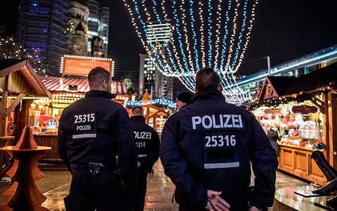Berlin police say bags of bullets found near Christmas market not linked to terrorism