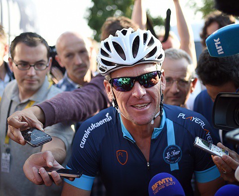 Lance Armstrong is the guest of honor of the Flanders Round