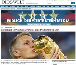 Germans media over the moon!