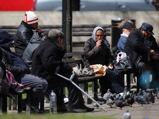 Bezdomni imigranci nie pasują do krajobrazu Londynu?