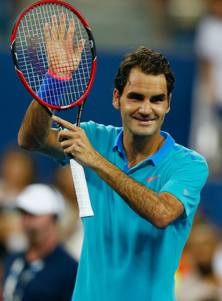 Deszcz nie przeszkodził Federerowi wejść do 1/8 finału US Open