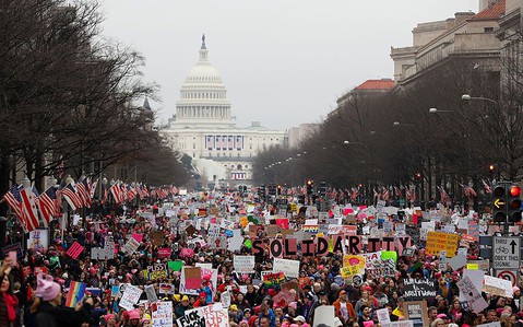 Women's March: Hundreds of thousands join nationwide protests against Trump