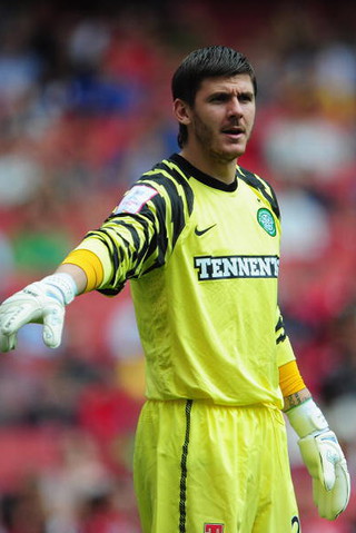Lukasz Zaluska, the Celtic goalkeeper, was the victim of an assault in the street by one of his peer