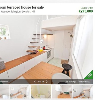 275 tysięcy funtów za najmniejszy dom w UK