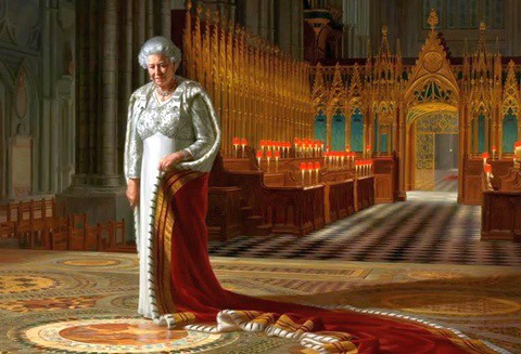 Queen's portrait defaced with paint in Westminster Abbey