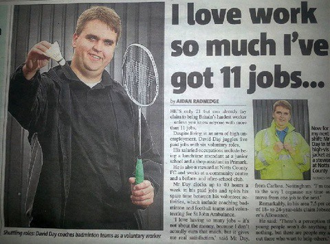 British man loves work so much he has 11 jobs