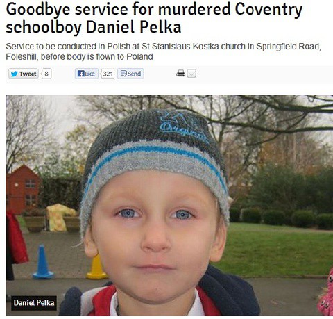 Goodbye service for murdered Coventry schoolboy Daniel Pelka