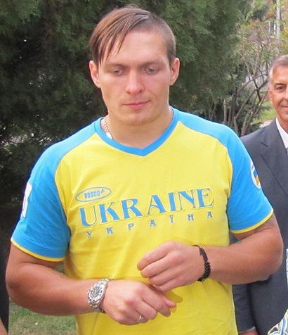 Ukraine's Oleksandr Usyk joined Klitschko brothers