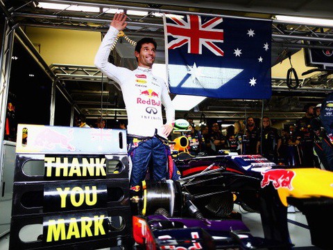 Nietypowy sposób pożegnania Webbera z F1