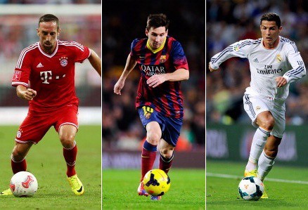 Trzech piłkarzy nominowanych do Złotej Piłki FIFA