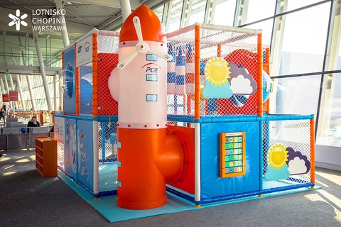 Three playgrounds for children at Chopin Airport