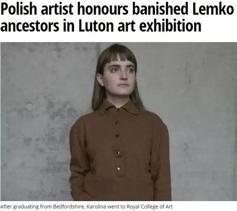 Polish artist honours banished Lemko ancestors in Luton art exhibition