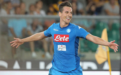 Milik returns to the pitch for a match with AS Roma