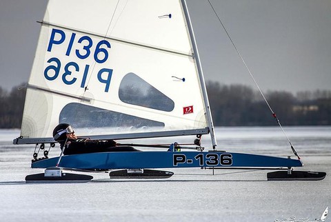 Pole a world champion in ice boating