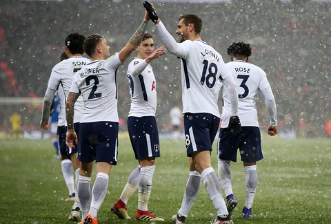 Tottenham completed the group of quarter-finalists