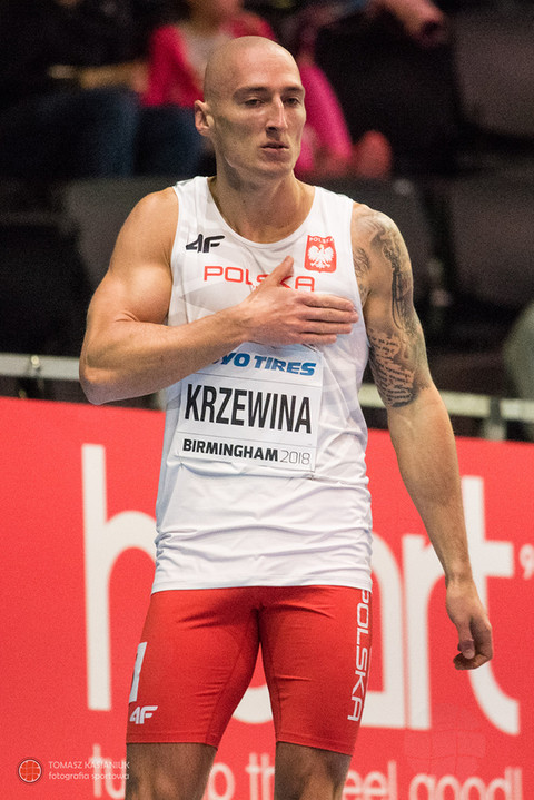 Polski lekkoatleta w Birmingham naśladuje Małysza