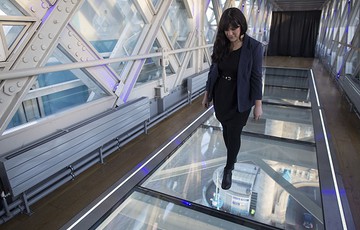 Tower Bridge unveils glass floor walkways over Thames