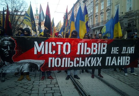 Ukraina: Marsz pod antypolskimi hasłami we Lwowie