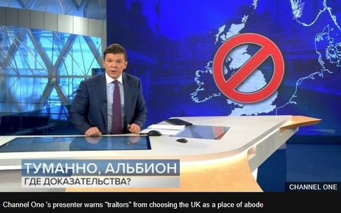 Russian spy: State TV anchor warns 'traitors'