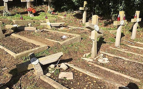 Polacy w Evesham: Groby zniszczone przez wiatr, nie wandali