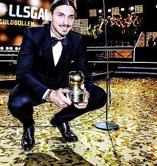 Zlatan Ibrahimovic receives ninth Sweden Player of the Year award