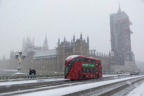 Synoptycy podwyższają alert śnieżny dla Londynu