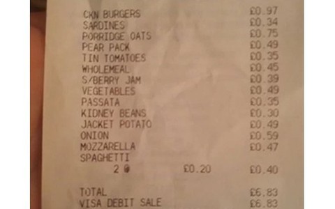 Woman reveals how to spend just £1 on food a day