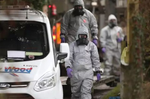 Poisoned Russians first attacked with nerve agent at their home, police claim