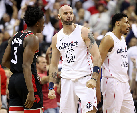 Good match Gortata, Wizards leveled competition with Raptors