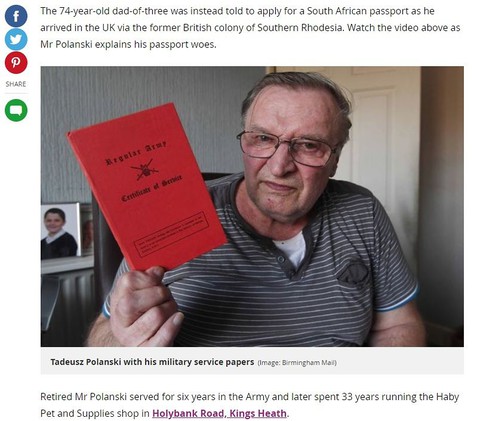Brytyjski rząd odmówił paszportu Polakowi, byłemu brytyjskiemu żołnierzowi